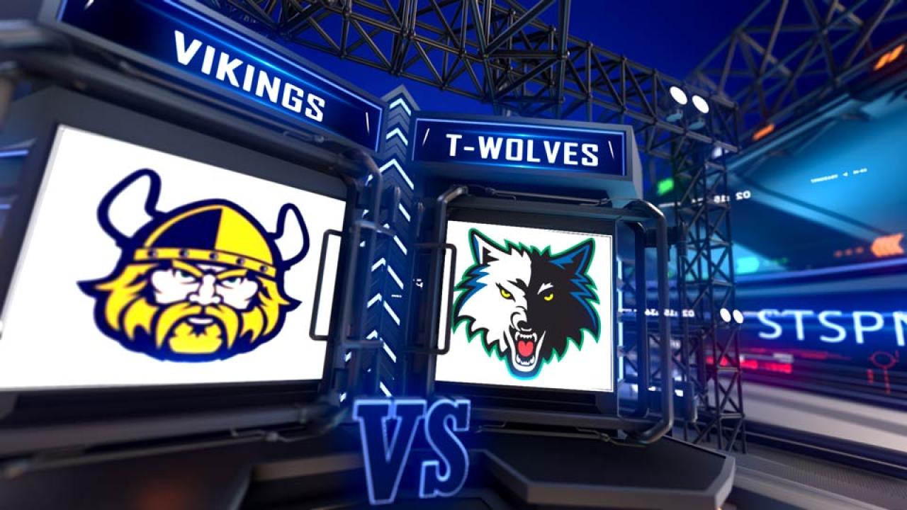 Vikings at Timberwolves Basketball